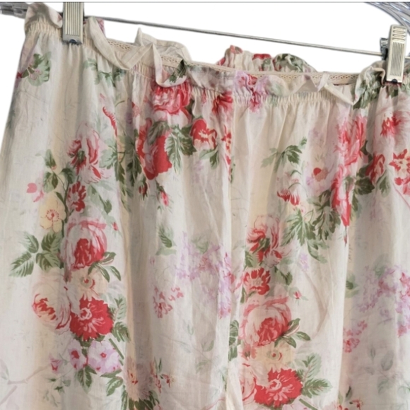 April Cornell Floral Print Bloomer Pants - Cream and Pink - Picture 2 of 5